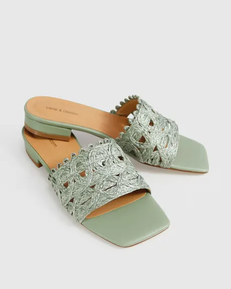 Belle & Bloom Can't Quit You Raffia Slide