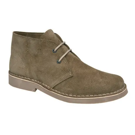 Roamers - Mens Real Suede Round Toe Unlined Desert Boots