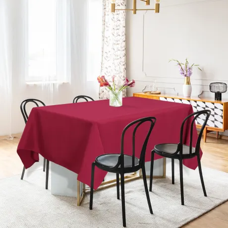 PiccoCasa- Rectangle Wrinkle Table Cover 60x104 Inches