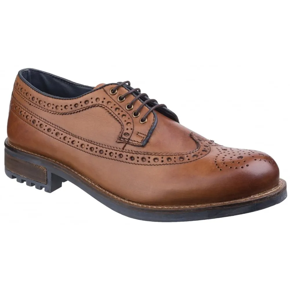 Cotswold - Mens Poplar Brogue Leather Dress Shoes