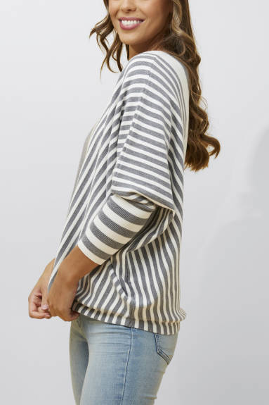 Annick - Valery Relaxed Knit Sweater Bold Stripes