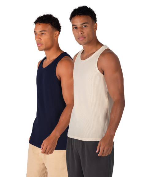 Coast Clothing Co. -2 Pack Waffle Tank Tops