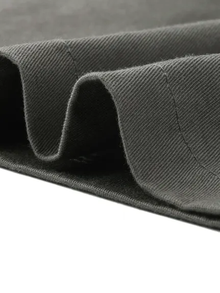 Allegra K- Flap Pockets Veste utilitaire légère