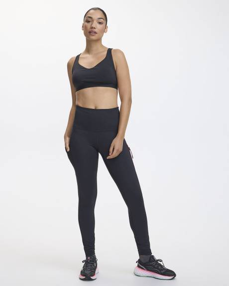 High-Rise Running Legging with Sealed Pocket - Hyba