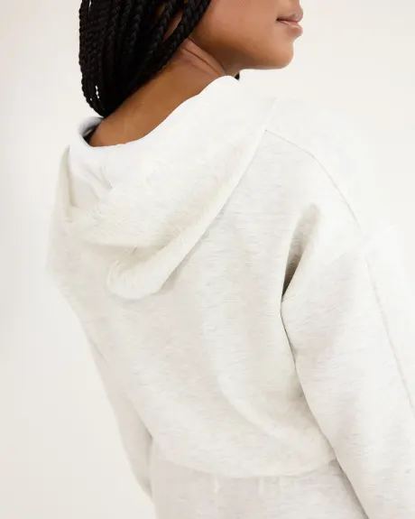 Hooded Pullover with V Neckline - Hyba