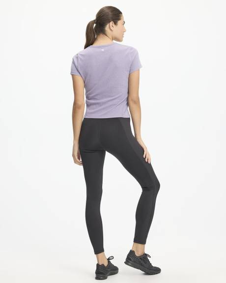 Legging Pulse à taille haute avec inserts côtelés - Hyba