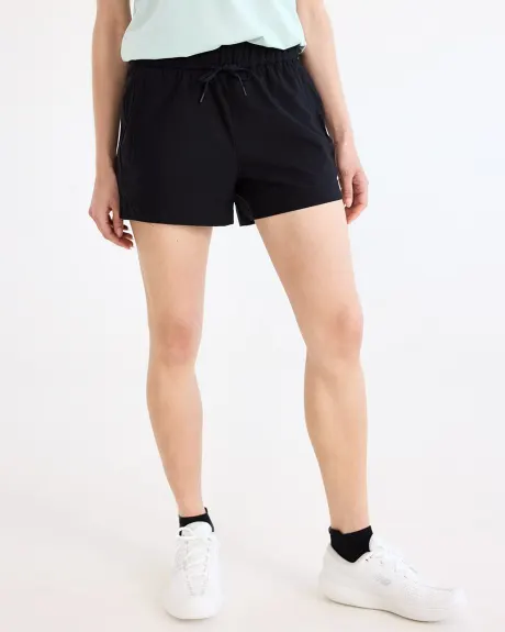 Stretch Pull-On Shorts with Zipped Pockets - Hyba