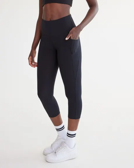 High-Rise Pulse Capri Legging with Pockets, Hyba