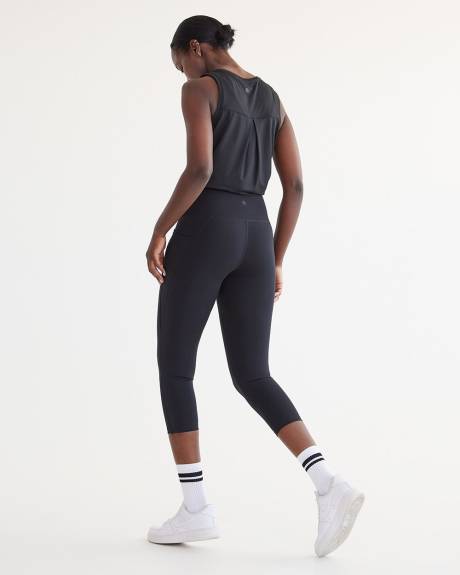 High-Rise Pulse Capri Legging with Pockets, Hyba