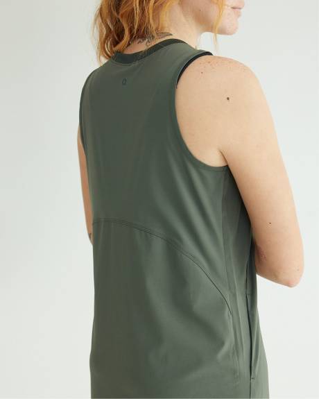 Sleeveless Mix-Media Dress - Hyba