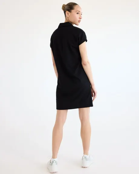 Short-Sleeve Polo Piqué Dress - Hyba