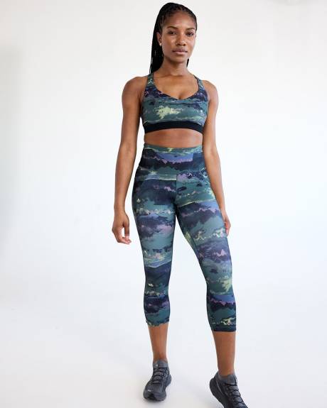 High-Rise Pulse Capri Legging with Pockets - Hyba