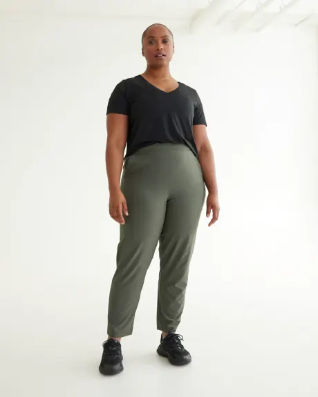 Slim-Leg Pant with Elastic Waistband - Hyba