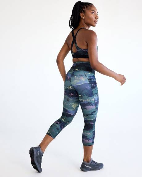 High-Rise Pulse Capri Legging with Pockets - Hyba