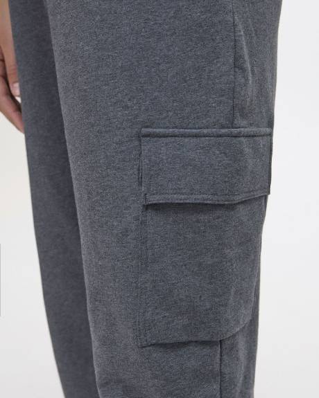 French Terry Jogger with Cargo Pockets - Hyba - Petite