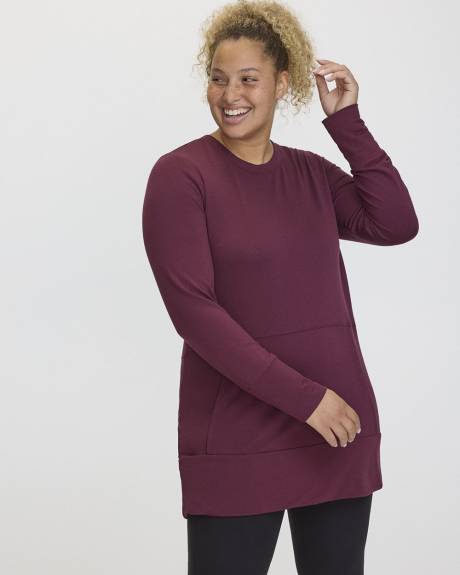 Long-Sleeve Tunic with Front Pocket - Hyba