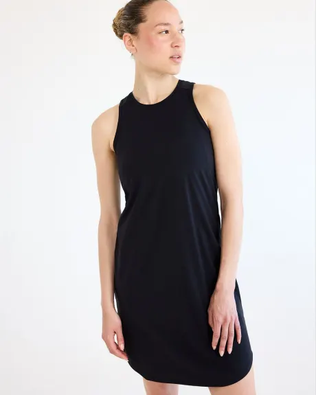 Sleeveless Crew-Neck Dress - Hyba