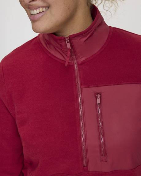 Polar Fleece Half-Zip Jacket - Hyba