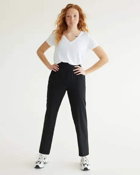 Slim-Leg Pant with Elastic Waistband - Hyba