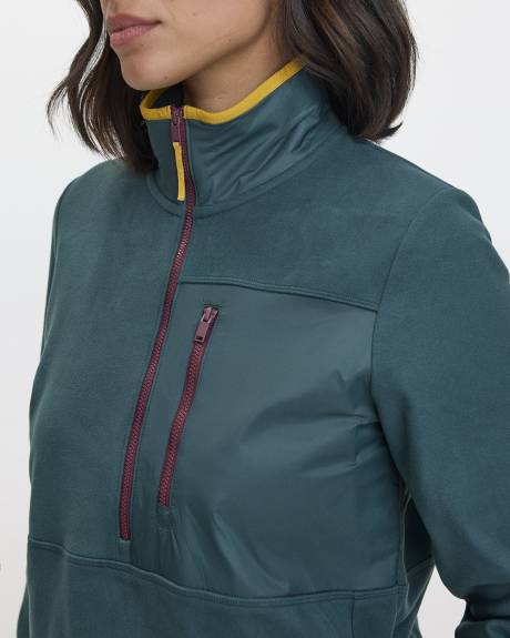 Polar Fleece Half-Zip Jacket - Hyba