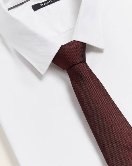 Wide Dark Red Tie