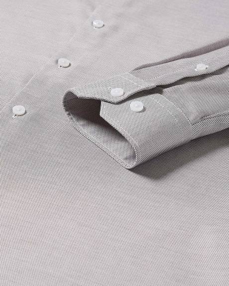 Tailored-Fit Two-Tone Dobby Dress Shirt