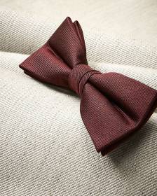 Classic Dark Red Bow Tie