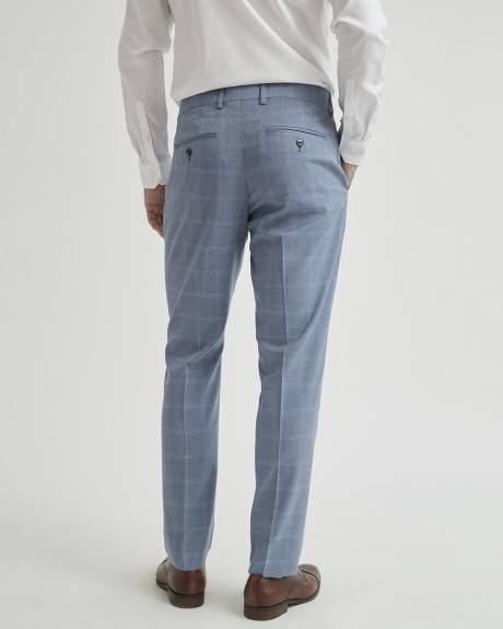 Pantalon de Complet Carreauté Bleu