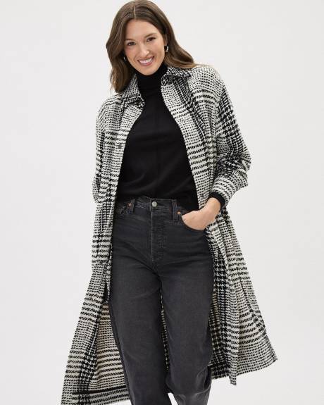 Long Plaid Shacket