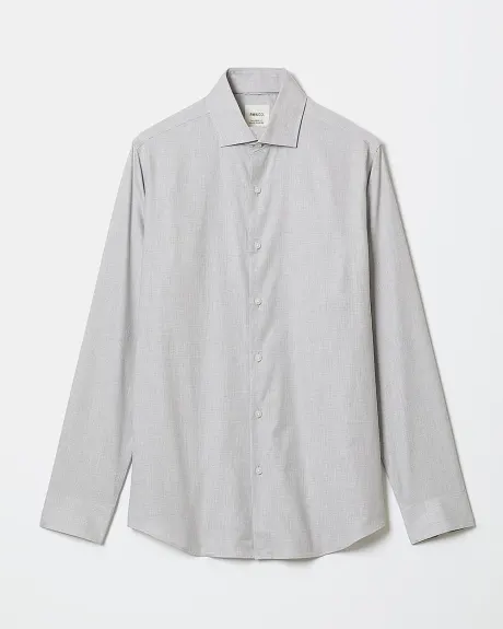 Tailored-Fit Heather Dobby Dress Shirt