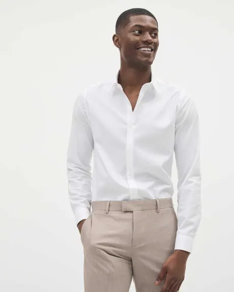 Solid Easy-care Twill Dress Shirt