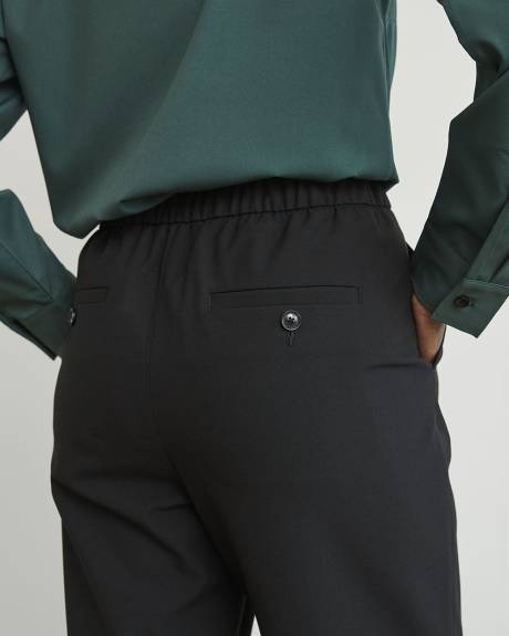 Mid-Rise Twill Jogger Pant