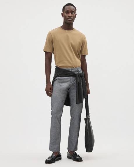 Pantalon en Sergé Brossé à Coupe Étroite