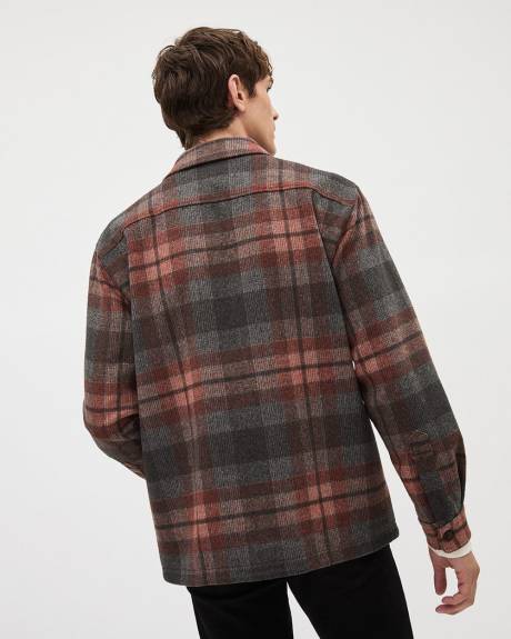 Plaid Wool Overshirt