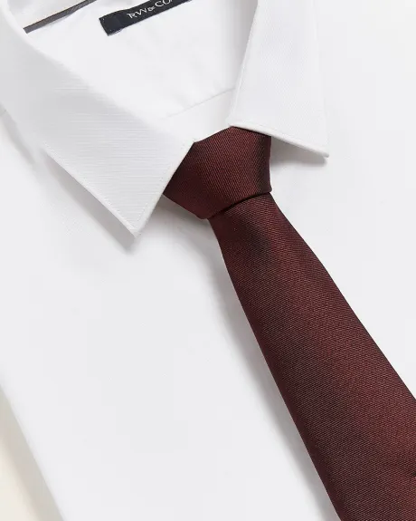 Wide Dark Red Tie