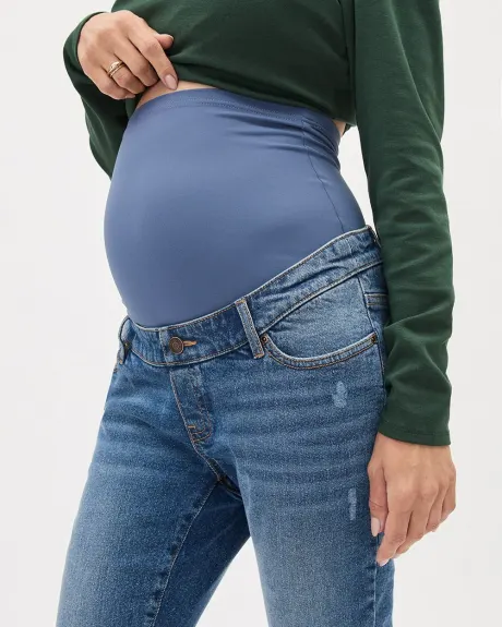 Medium-Wash Skinny Jeans - Thyme Maternity