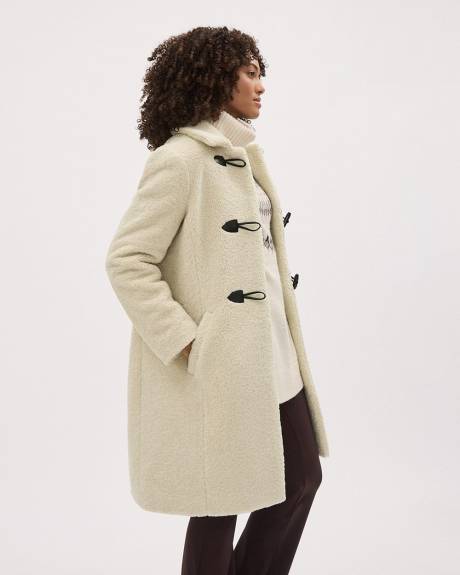 Sherpa Coat with Toggle Closure