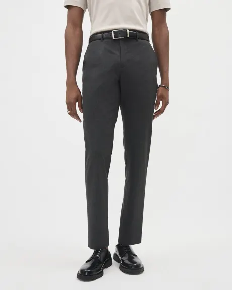 Pantalon de Ville Uni à Coupe Étroite