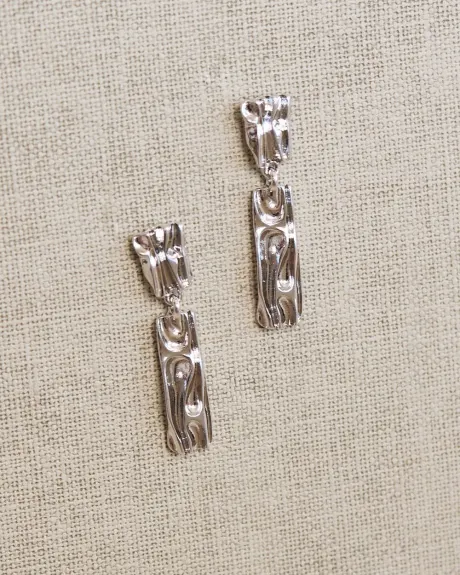 Silver Pendant Earrings