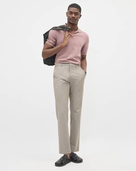 Solid Slim-Fit City Pant