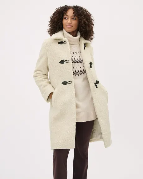 Sherpa Coat with Toggle Closure