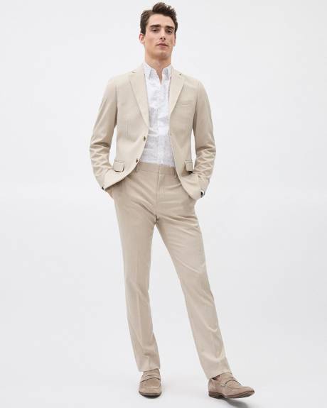 Pantalon de Complet Beige à Coupe Étroite