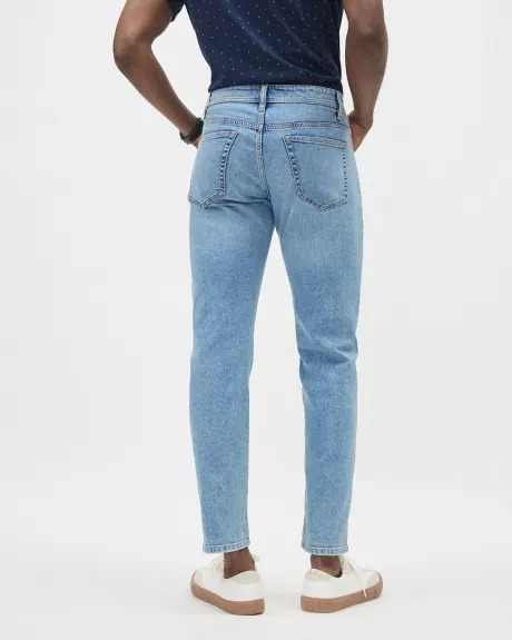 Pantalon en Denim à Coupe Étroite