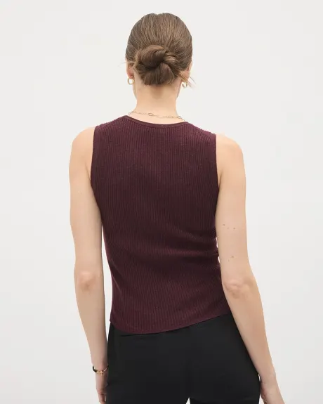 Camisole Côtelée Unie