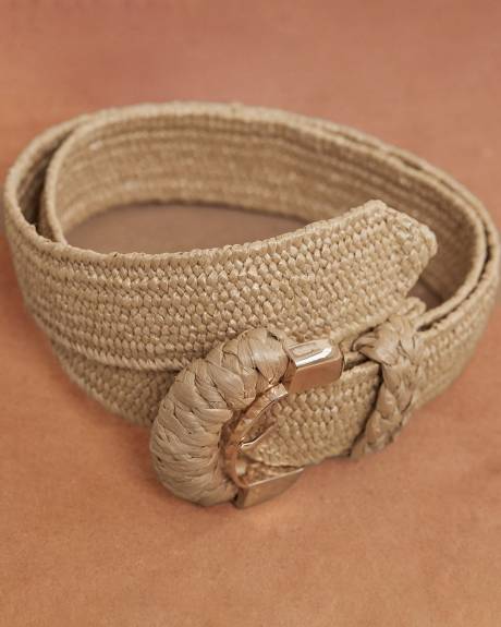 Raffia Elastic Belt