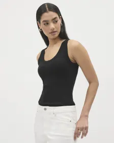 Camisole Unie à Encolure Dégagée et Bretelles Larges