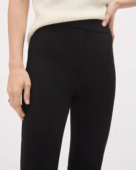 Black High-Rise Flare-Leg Legging Pant