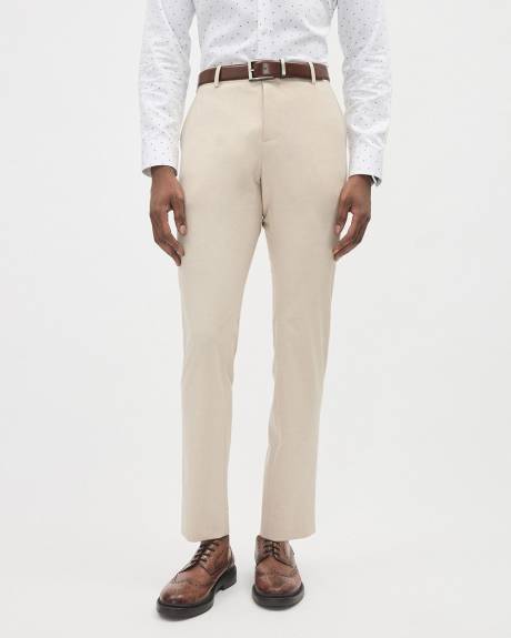 Slim-Fit Light Beige City Pant