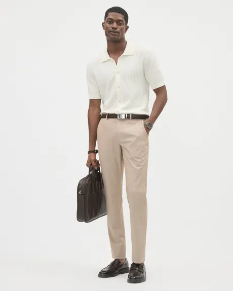 Solid Slim-Fit City Pant