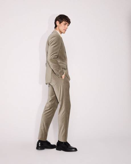 Tailored-Fit Velvet Suit Pant